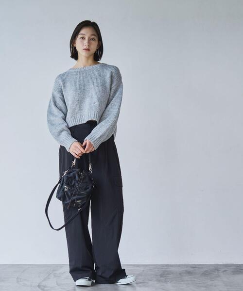 coen（コーエン）の「ナイロンカーゴパンツ（カーゴパンツ・レディース・オリーブ/ブラック・M/L）」の21枚目の写真