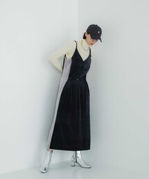 CITY TOKYO | サイドラインベロアキャミワンピース(ワンピース)