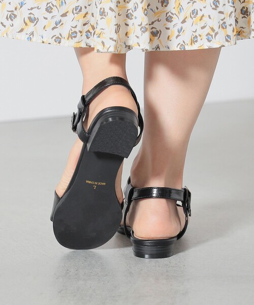 BEAMS HEART（ビームスハート）の「BEAMS HEART / Tストラップ サンダル（サンダル・レディース・ブルー系その他/ブラック/ベージュ・MEDIUM/LARGE/SMALL）」の7枚目の写真