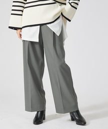 qualite | ウォームフラノストレートパンツ(その他パンツ)