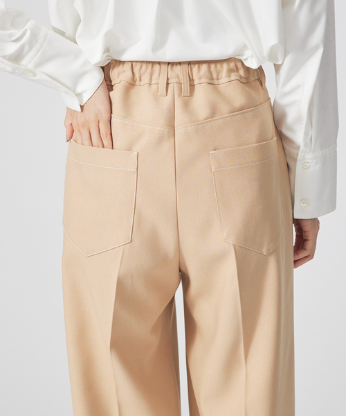 qualite（カリテ）の「ウォームフラノストレートパンツ（その他パンツ・レディース・カーキ/アイボリー/ベージュ・36/40/38）」の13枚目の写真