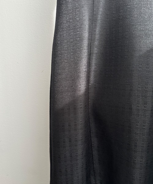 Louere（ルエレ）の「深Vネックツイードマーメイドジャンパースカート（ジャンパースカート・レディース・ブラウン系その他/アイボリー/ブラック/ブラウン/ネイビー・X-LARGE/LARGE/MEDIUM/SMALL）」の8枚目の写真