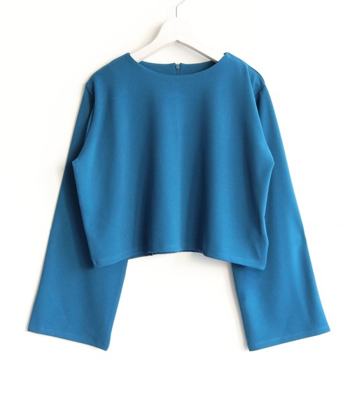 cheriella（シェリエラ）の「【cheriella】WEB限定カットジョーゼット２WAYカットアウトスリーブプルオーバー（完売）（Tシャツ/カットソー・レディース・ブラック/ブルー/オフホワイト・M）」の10枚目の写真