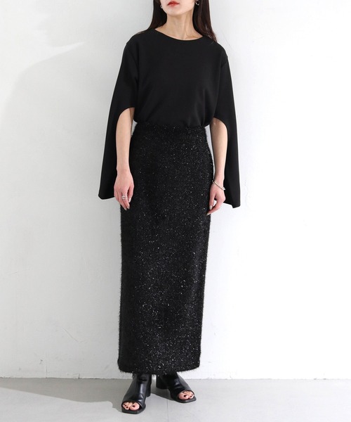 cheriella（シェリエラ）の「【cheriella】WEB限定カットジョーゼット２WAYカットアウトスリーブプルオーバー（完売）（Tシャツ/カットソー・レディース・ブラック/ブルー/オフホワイト・M）」の20枚目の写真