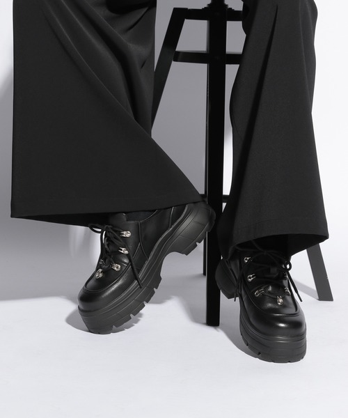 HARE（ハレ）の「ライトソールレザーテックシューズ(HARE)（スニーカー・メンズ・ブラック・MEDIUM/LARGE）」の21枚目の写真