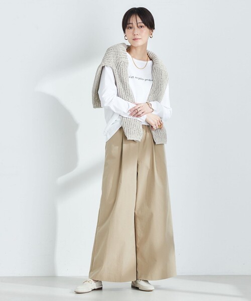 NOLLEY’S（ノーリーズ）の「スーピマコットンrespireロゴロンT（Tシャツ/カットソー・レディース・ホワイト系その他2/ホワイト・FREE）」の8枚目の写真