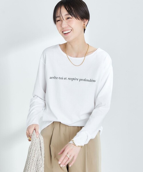 NOLLEY’S（ノーリーズ）の「スーピマコットンrespireロゴロンT（Tシャツ/カットソー・レディース・ホワイト系その他2/ホワイト・FREE）」の17枚目の写真