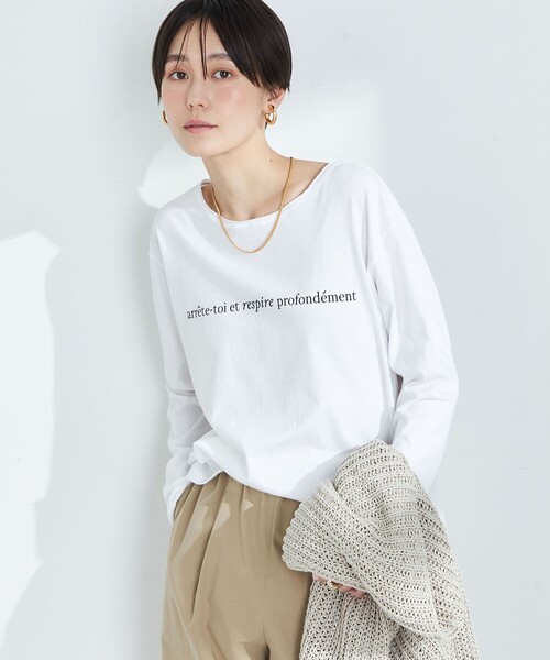 NOLLEY’S（ノーリーズ）の「スーピマコットンrespireロゴロンT（Tシャツ/カットソー・レディース・ホワイト系その他2/ホワイト・FREE）」の19枚目の写真