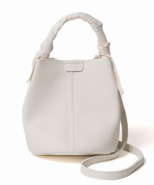 ROOPTOKYO（ループトウキョウ）の「バンダナ付き ワンハンドルバケットバッグ（ショルダーバッグ・レディース・ホワイト/ブラック/グレー・FREE）」の12枚目の写真