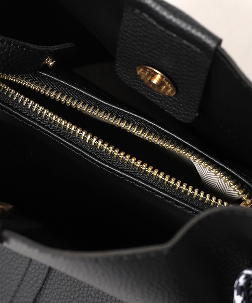 ROOPTOKYO（ループトウキョウ）の「バンダナ付き ワンハンドルバケットバッグ（ショルダーバッグ・レディース・ホワイト/ブラック/グレー・FREE）」の10枚目の写真