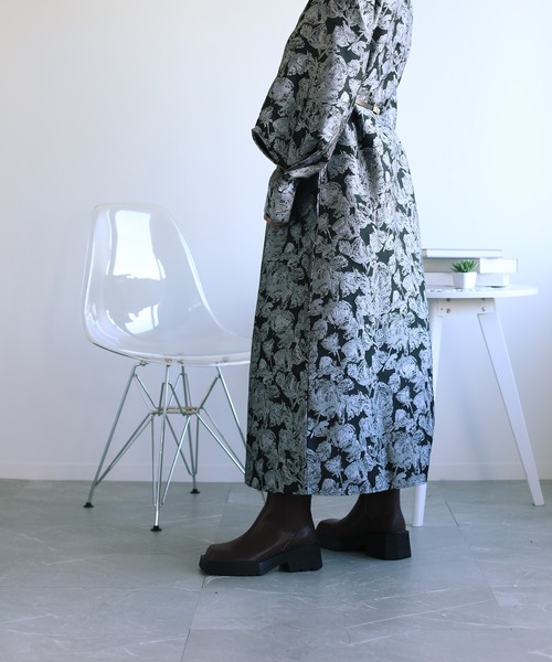 shoes365(シューズスリーシックスファイヴ)の「【shoes365】異形スクエアトゥ厚底ゴアブーツ(ブーツ・レディース・ブラック/ブラウン・23.5cm/25.0cm/24.5cm/22.5cm/24.0cm/23.0cm)」の9枚目の写真