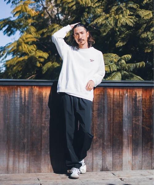 Reebok(リーボック)の「【Reebok/リーボック】カラークルーネックスウェットトップス/プルオーバートレーナー(スウェット・メンズ・グレー/ホワイト/ダークブルー/ダークグレー/グリーン・MEDIUM/X-LARGE/LARGE/SMALL)」の7枚目の写真