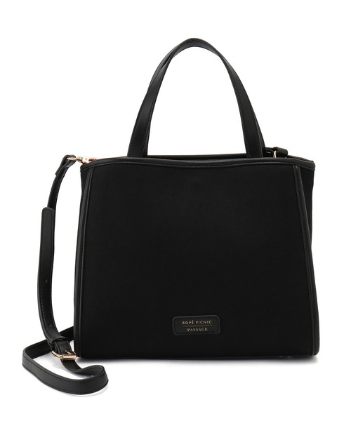 ROPE' PICNIC（ロペピクニック）の「キャンバスコンビミドルトート＆ショルダーバッグ（トートバッグ・レディース・ブラック/キナリ/ラベンダー・FREE）」の5枚目の写真
