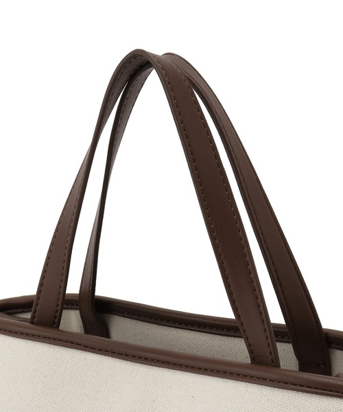 ROPE' PICNIC（ロペピクニック）の「キャンバスコンビミドルトート＆ショルダーバッグ（トートバッグ・レディース・ブラック/キナリ/ラベンダー・FREE）」の10枚目の写真