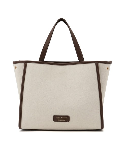 ROPE' PICNIC（ロペピクニック）の「キャンバスコンビミドルトート＆ショルダーバッグ（トートバッグ・レディース・ブラック/キナリ/ラベンダー・FREE）」の11枚目の写真