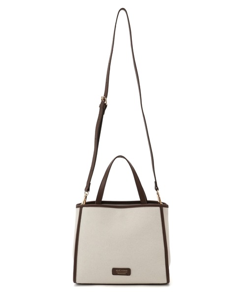 ROPE' PICNIC（ロペピクニック）の「キャンバスコンビミドルトート＆ショルダーバッグ（トートバッグ・レディース・ブラック/キナリ/ラベンダー・FREE）」の16枚目の写真