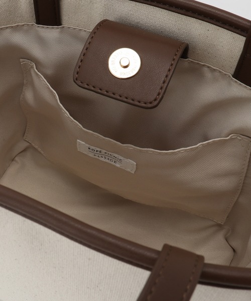 ROPE' PICNIC（ロペピクニック）の「キャンバスコンビミドルトート＆ショルダーバッグ（トートバッグ・レディース・ブラック/キナリ/ラベンダー・FREE）」の20枚目の写真