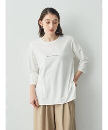 YECCA VECCA | ラウンドヘム7分袖ロゴTee(Tシャツ/カットソー)