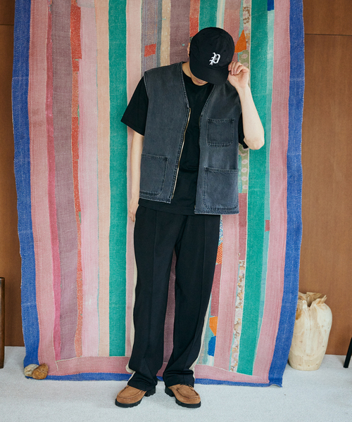 JOURNAL STANDARD relume（ジャーナルスタンダード　レリューム）の「AMERICAN デニムベスト by COTTON USA（ベスト・メンズ・ブルー/ブラック・MEDIUM/LARGE）」の5枚目の写真