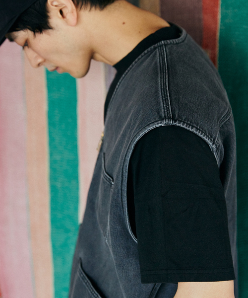 JOURNAL STANDARD relume（ジャーナルスタンダード　レリューム）の「AMERICAN デニムベスト by COTTON USA（ベスト・メンズ・ブルー/ブラック・MEDIUM/LARGE）」の11枚目の写真