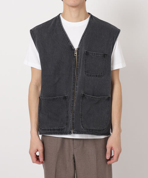 JOURNAL STANDARD relume（ジャーナルスタンダード　レリューム）の「AMERICAN デニムベスト by COTTON USA（ベスト・メンズ・ブルー/ブラック・MEDIUM/LARGE）」の15枚目の写真