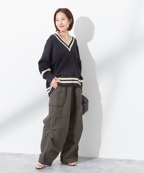 美品＊ジャーナルスタンダードレサージュ スーピマコットンナイロンカーゴパンツ journal standard L'essage（ジャーナルスタンダードレサージュ