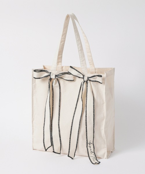 リボン うちわすっぽり トートバッグ 推し活（トートバッグ）｜Appel