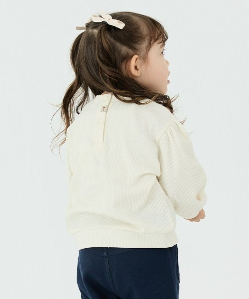 moimoln(モイモルン)の「ケイリー刺繍トップス(スウェット・キッズ・アイボリー・110cm/100cm/90cm)」の11枚目の写真