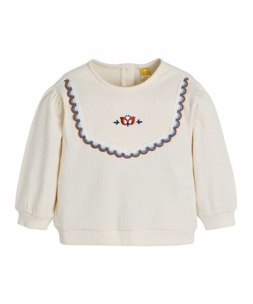 moimoln(モイモルン)の「ケイリー刺繍トップス(スウェット・キッズ・アイボリー・110cm/100cm/90cm)」の13枚目の写真