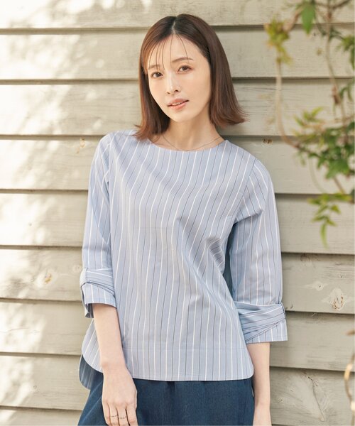 IKKA LOUNGE(イッカラウンジ)の「袖リボンブラウス(シャツ/ブラウス・レディース・その他1/ベージュ/ブルー/オフホワイト・L/M/S)」の21枚目の写真