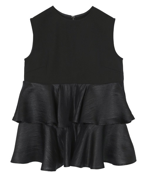 UR'S（ユアーズ）の「ノースリーブティアードトップス（タンクトップ・レディース・ブラック/ライトカーキ/ホワイト・M/L/S）」の15枚目の写真