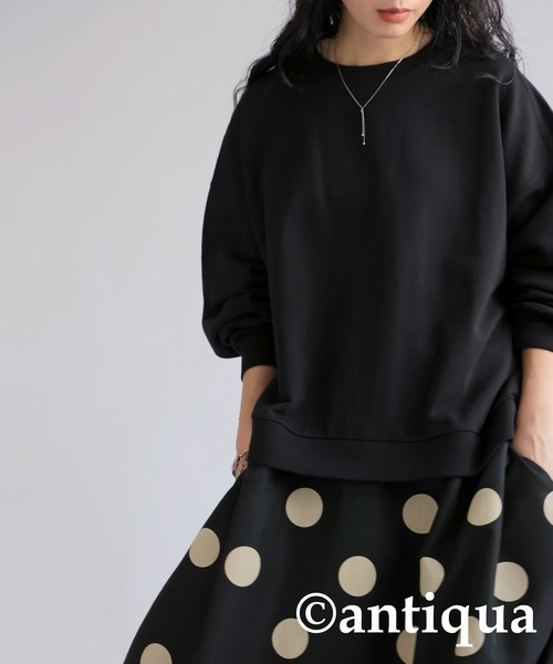 antiqua（アンティカ）の「ドットドッキングワンピース（ワンピース・レディース・ブラック・ONESIZE）」の3枚目の写真