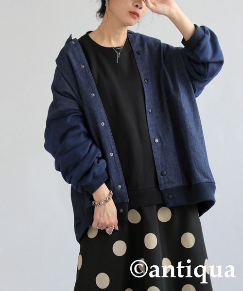 antiqua（アンティカ）の「ドットドッキングワンピース（ワンピース・レディース・ブラック・ONESIZE）」の11枚目の写真