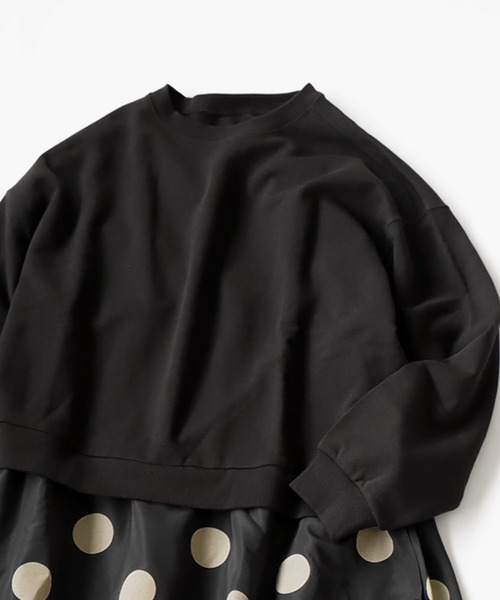 antiqua（アンティカ）の「ドットドッキングワンピース（ワンピース・レディース・ブラック・ONESIZE）」の14枚目の写真