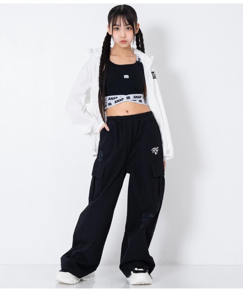アルベロ、かわいいパンツ SLY BIG PK FLARE CARGO パンツ O/WHT1 -ファッション通販