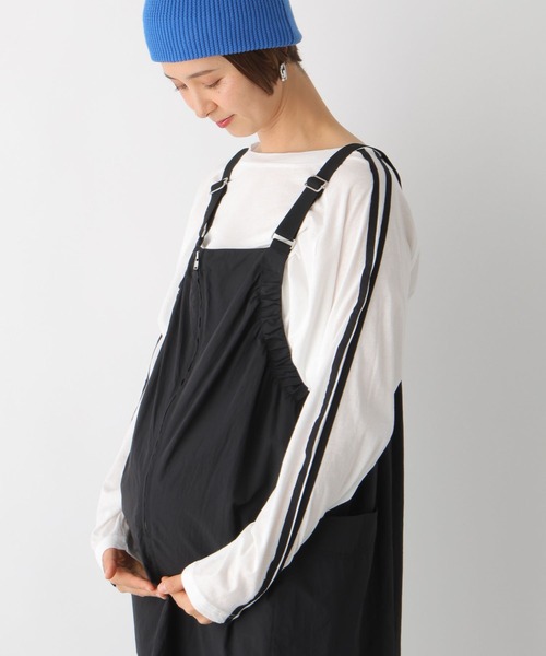 LEPSIM（レプシィム）の「【産前・産後対応】マタニティ／シアーラインプルオーバー　992070（マタニティウェア/グッズ・レディース・ブラック/イエロー/オフホワイト・FREE）」の2枚目の写真