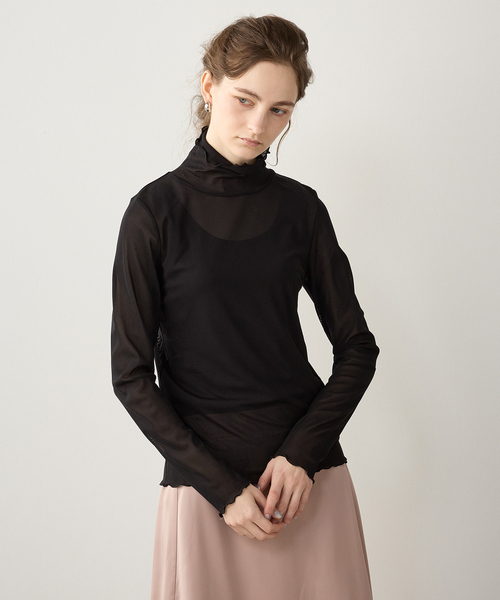 LE SOUK HOLIDAY(ルスークホリデー)の「パワーネットハイネックプルオーバー(Tシャツ/カットソー・レディース・ブラック/ブルー/オフホワイト・M/L)」の18枚目の写真