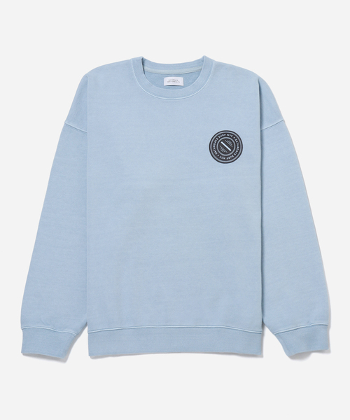 Saturdays NYC（サタデーズ ニューヨークシティ ）の「Pigment dye Circle Sweat（スウェット・メンズ・ブラック系その他/サックスブルー・L/M/S/XL）」の2枚目の写真