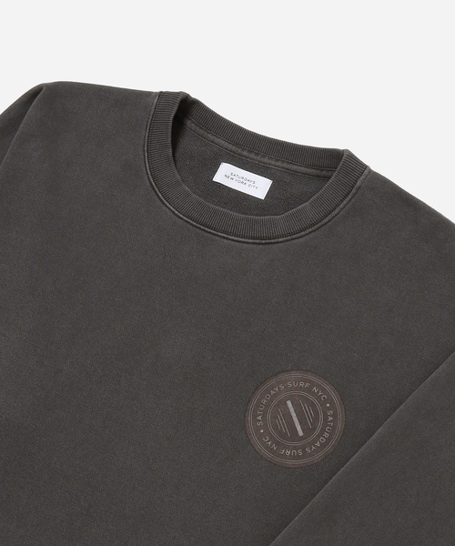 Saturdays NYC（サタデーズ ニューヨークシティ ）の「Pigment dye Circle Sweat（スウェット・メンズ・ブラック系その他/サックスブルー・L/M/S/XL）」の4枚目の写真