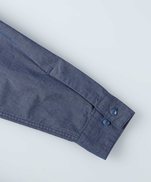 GUNG HO（ガンホー）の「【GUNG HO】別注ワークシャンブレーシャツ（シャツ/ブラウス・メンズ・ブルー/ダークインディゴブルー・M/L/XL）」の13枚目の写真