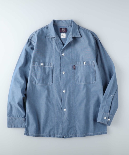 GUNG HO（ガンホー）の「【GUNG HO】別注ワークシャンブレーシャツ（シャツ/ブラウス・メンズ・ブルー/ダークインディゴブルー・M/L/XL）」の10枚目の写真