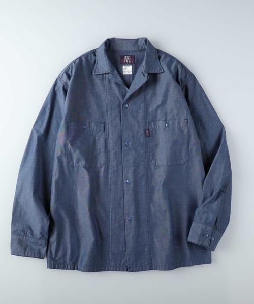 GUNG HO（ガンホー）の「【GUNG HO】別注ワークシャンブレーシャツ（シャツ/ブラウス・メンズ・ブルー/ダークインディゴブルー・M/L/XL）」の11枚目の写真