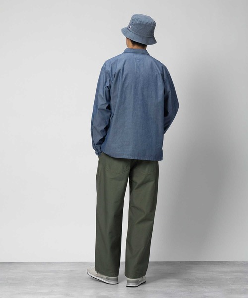 GUNG HO（ガンホー）の「【GUNG HO】別注ワークシャンブレーシャツ（シャツ/ブラウス・メンズ・ブルー/ダークインディゴブルー・M/L/XL）」の5枚目の写真