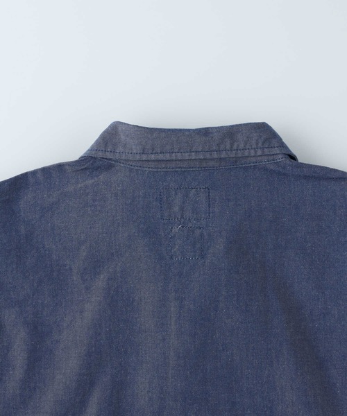 GUNG HO（ガンホー）の「【GUNG HO】別注ワークシャンブレーシャツ（シャツ/ブラウス・メンズ・ブルー/ダークインディゴブルー・M/L/XL）」の16枚目の写真
