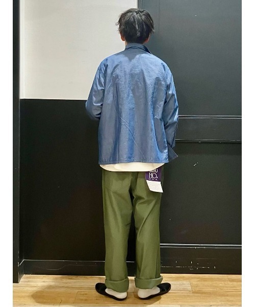 GUNG HO（ガンホー）の「【GUNG HO】別注ワークシャンブレーシャツ（シャツ/ブラウス・メンズ・ブルー/ダークインディゴブルー・M/L/XL）」の19枚目の写真