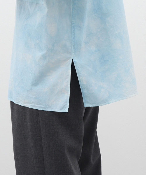 CALMER（カルメール）の「【CALMER / カルメール】別注 ナチュラルダイ シャツ(ムラゾメ)（シャツ/ブラウス・メンズ・サックスブルー・FREE）」の13枚目の写真