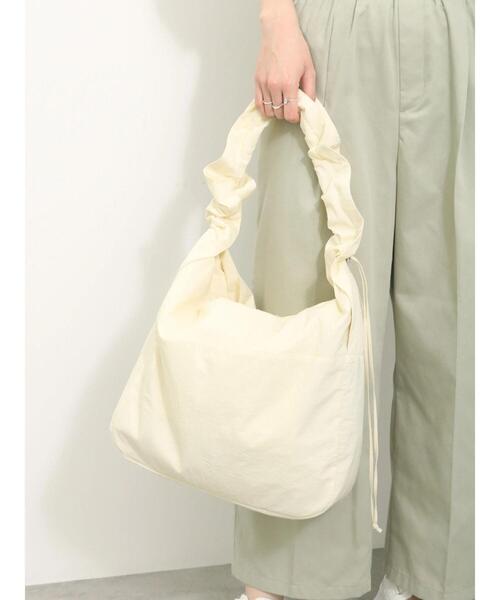 Samansa Mos2 blue（サマンサモスモスブルー）の「ドロストナイロンバッグ（ハンドバッグ・レディース・キナリ/サックスブルー/ブラック・F）」の4枚目の写真