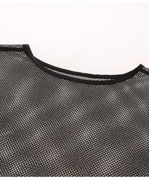 Settimissimo（セッティミッシモ）の「ラメ混 メッシュ プルオーバー クルーネック 長袖（Tシャツ/カットソー・レディース・ブラック/オフホワイト・FREE）」の18枚目の写真