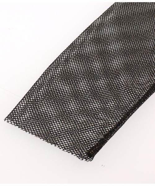 Settimissimo（セッティミッシモ）の「ラメ混 メッシュ プルオーバー クルーネック 長袖（Tシャツ/カットソー・レディース・ブラック/オフホワイト・FREE）」の19枚目の写真