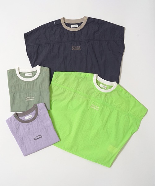 b・ROOM（ビールーム）の「イージーワイドナイロンTシャツ（シャツ/ブラウス・キッズ・ライトカーキ/ネイビー/ライトグリーン/ラベンダー・120cm/150cm/100cm/130cm/110cm/140cm）」の19枚目の写真